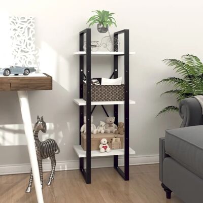 vidaXL Étagère 3 niveaux Blanc en bois aggloméré Rangement Maison - Bibliothèque - Publicité vidaXL Étagère 3 niveaux Blanc en bois aggloméré Rangement Maison - Bibliothèque - Publicité