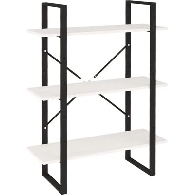 vidaXL 806533 Étagère en Pin Blanche 3 Niveaux - Meuble de Rangement - Publicité vidaXL 806533 Étagère en Pin Blanche 3 Niveaux - Meuble de Rangement - Publicité
