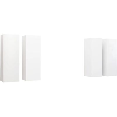 vidaXL 4x Valkoiset seinälle asennettavat TV-hyllyt 30,5x30x90 cm - TV-hylly vidaXL 4x Valkoiset seinälle asennettavat TV-hyllyt 30,5x30x90 cm - TV-hylly