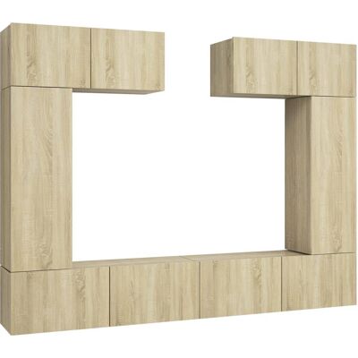 vidaXL Sonoma Eichen Wandmontiertes TV-Möbel-Set vidaXL Sonoma Eichen Wandmontiertes TV-Möbel-Set