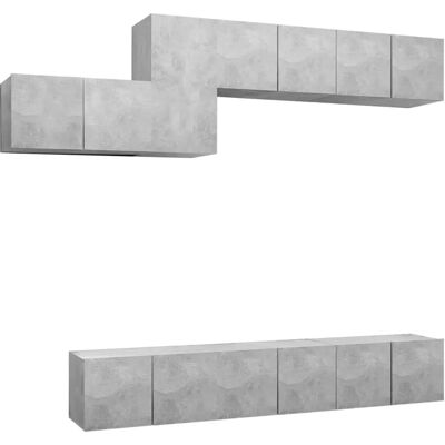 vidaXL 3079149 Graues TV-Schrank - TV-Schrank vidaXL 3079149 Graues TV-Schrank - TV-Schrank