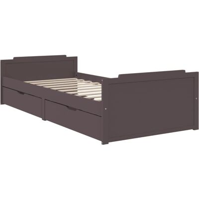 vidaXL Massivholz Bett mit Schubladen - 90x200 cm vidaXL Massivholz Bett mit Schubladen - 90x200 cm