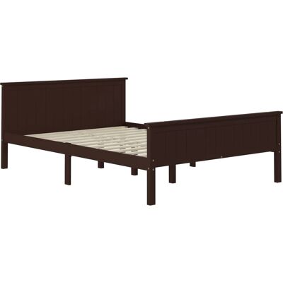 vidaXL Massiivinen mäntypuun sänkykehys - 120x200 cm - Tummanruskea - Sänkykehys vidaXL Massiivinen mäntypuun sänkykehys - 120x200 cm - Tummanruskea - Sänkykehys