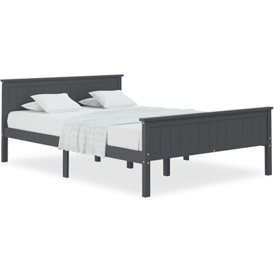vidaXL Massiivinen mäntypuinen sänkykehys - Tuki 160x200 cm patjalle vidaXL Massiivinen mäntypuinen sänkykehys - Tuki 160x200 cm patjalle