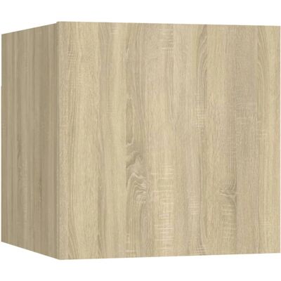 vidaXL Nachttisch-Set 2x Sonoma Eiche Wandmontage vidaXL Nachttisch-Set 2x Sonoma Eiche Wandmontage