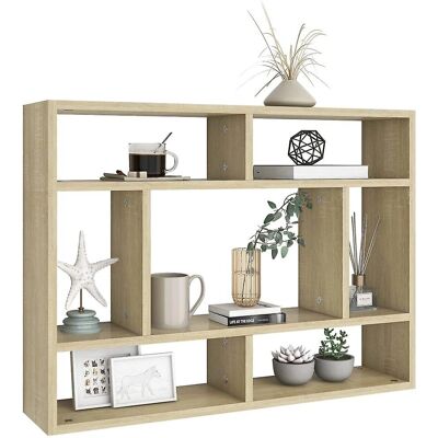 vidaXL Wandregal Sonoma Eiche - 75x16x55 cm - Ingenieurholz vidaXL Wandregal Sonoma Eiche - 75x16x55 cm - Ingenieurholz
