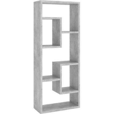 vidaXL Betonschwarz Wandregal - 36x16x90 cm Moderner Ausstellungsständer vidaXL Betonschwarz Wandregal - 36x16x90 cm Moderner Ausstellungsständer