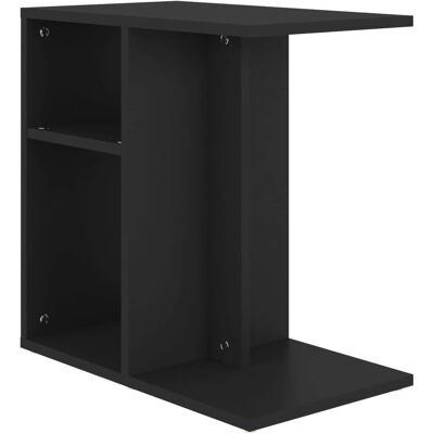 vidaXL Schwarzer 50x30x50cm Engineered Wood Beistelltisch - Beistelltisch vidaXL Schwarzer 50x30x50cm Engineered Wood Beistelltisch - Beistelltisch
