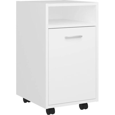 vidaXL Weißer Rollschrank 33x38x60cm - Seitenschrank vidaXL Weißer Rollschrank 33x38x60cm - Seitenschrank