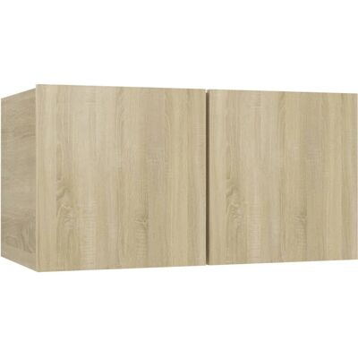 vidaXL Sonoma Eichen Wandmontierter TV-Schrank - TV-Aufbewahrung vidaXL Sonoma Eichen Wandmontierter TV-Schrank - TV-Aufbewahrung