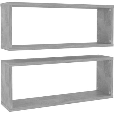 vidaXL Grey Wood Shelves - Shelve vidaXL Grey Wood Shelves - Shelve