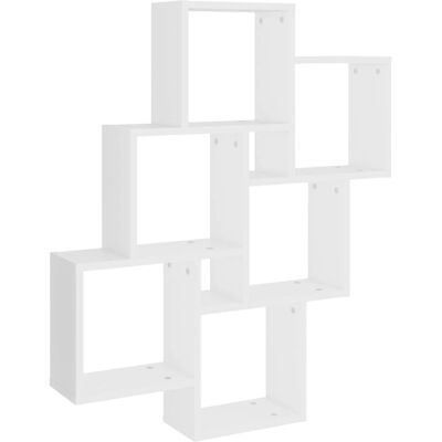 vidaXL Étagère murale 78x15x93cm Blanc - Étagère murale - Publicité vidaXL Étagère murale 78x15x93cm Blanc - Étagère murale - Publicité