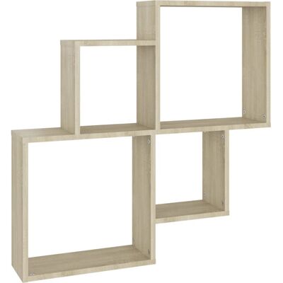 Étagère murale cube vidaXL Chêne Sonoma - Étagère - Publicité Étagère murale cube vidaXL Chêne Sonoma - Étagère - Publicité