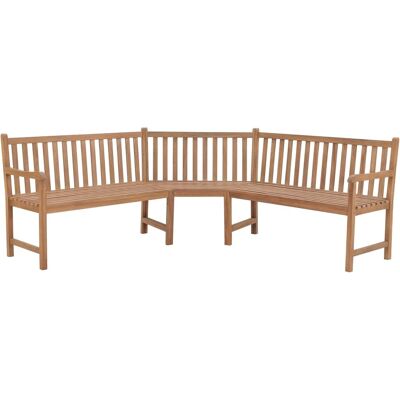 vidaXL Eckbank aus massivem Teakholz für Garten Outdoor Sitzbank vidaXL Eckbank aus massivem Teakholz für Garten Outdoor Sitzbank