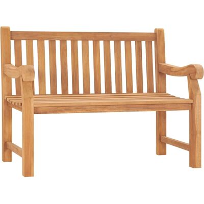 vidaXL Teak-Gartenbank 114cm - Outdoor Sitzmöbel vidaXL Teak-Gartenbank 114cm - Outdoor Sitzmöbel