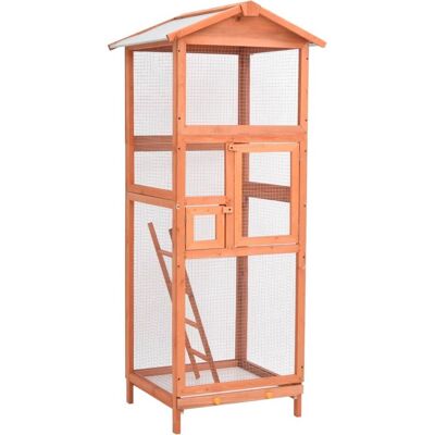 vidaXL Vogelnest 68x62x166 cm Massiv Ficht Holz - Vogelkäfig vidaXL Vogelnest 68x62x166 cm Massiv Ficht Holz - Vogelkäfig