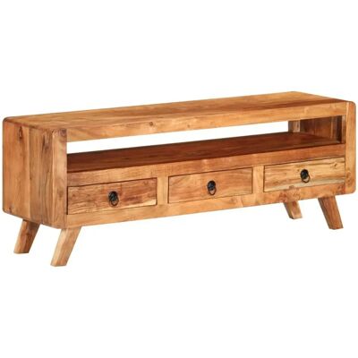 vidaXL Braune Massivholz Akazien TV-Schrank - TV-Schrank vidaXL Braune Massivholz Akazien TV-Schrank - TV-Schrank