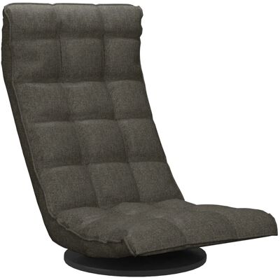 vidaXL Chaise de sol pivotante en tissu gris foncé - Chaise de sol - Publicité vidaXL Chaise de sol pivotante en tissu gris foncé - Chaise de sol - Publicité