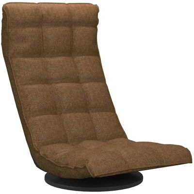 vidaXL Bodensessel Drehbar Braun Stoff - Bodenstuhl vidaXL Bodensessel Drehbar Braun Stoff - Bodenstuhl