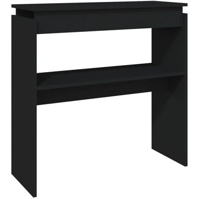vidaXL Table console noire 80x30x80 cm - Console - Publicité vidaXL Table console noire 80x30x80 cm - Console - Publicité