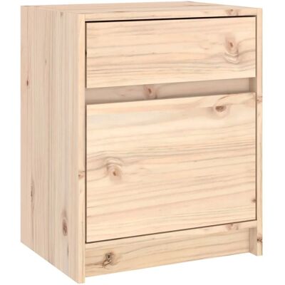 vidaXL Nachtschrank - Massiv Kiefernholz - 40x31x50 cm - Nachttisch/Beistelltisch vidaXL Nachtschrank - Massiv Kiefernholz - 40x31x50 cm - Nachttisch/Beistelltisch
