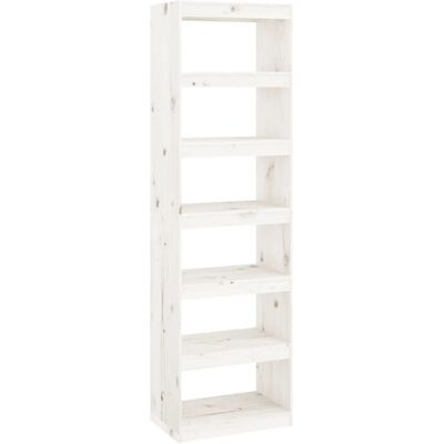 vidaXL Weiße Kiefer Bücherregal - Wohnzimmer Aufbewahrung & Raumteiler vidaXL Weiße Kiefer Bücherregal - Wohnzimmer Aufbewahrung & Raumteiler