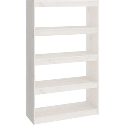 vidaXL Weiße Massivholz Kiefer Bücherregal - Raumteiler / Bücherregal - 80x30x167,4 cm vidaXL Weiße Massivholz Kiefer Bücherregal - Raumteiler / Bücherregal - 80x30x167,4 cm