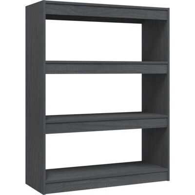vidaXL Graues Massivholz-Kleiderschrank - Raumteiler - 100x30x103 cm vidaXL Graues Massivholz-Kleiderschrank - Raumteiler - 100x30x103 cm