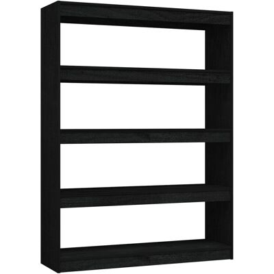 vidaXL Bücherregal 100x30x135.5cm Schwarz - Raumteiler/Bücherregal vidaXL Bücherregal 100x30x135.5cm Schwarz - Raumteiler/Bücherregal
