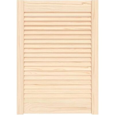 Porte en bois de pin à lamelles - Intérieure - 69x49,4cm - Publicité Porte en bois de pin à lamelles - Intérieure - 69x49,4cm - Publicité