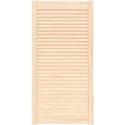 Puerta de armario con lamas de pino - Interior elegante de madera Puerta de armario con lamas de pino - Interior elegante de madera