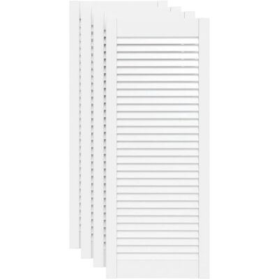 vidaXL - 4 Hvide grantræ lamel døre 99,3x39,4 cm vidaXL - 4 Hvide grantræ lamel døre 99,3x39,4 cm