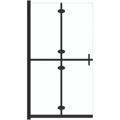vidaXL Faltbare Walk-in-Duschwand Transparent ESG-Glas - Duschwand vidaXL Faltbare Walk-in-Duschwand Transparent ESG-Glas - Duschwand