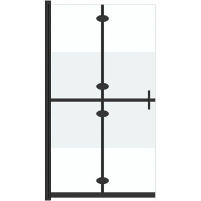 vidaXL Klappbare Walk-in-Duschwand Halbfrostes ESG-Glas Dusch - Duschwand vidaXL Klappbare Walk-in-Duschwand Halbfrostes ESG-Glas Dusch - Duschwand