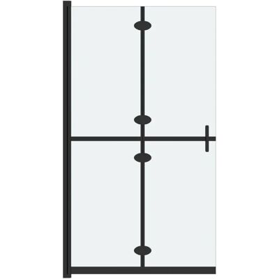 vidaXL Faltbare Walk-in-Duschwand Matt ESG-Glas Badezimmer Duschkabine vidaXL Faltbare Walk-in-Duschwand Matt ESG-Glas Badezimmer Duschkabine