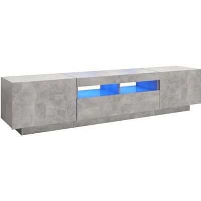 vidaXL TV-Schrank mit LED-Lichtern Beton Grau 180x35x40 cm - TV Schrank vidaXL TV-Schrank mit LED-Lichtern Beton Grau 180x35x40 cm - TV Schrank