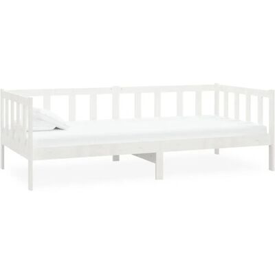 vidaXL Weißes Holz-Tagesbett - Bett vidaXL Weißes Holz-Tagesbett - Bett