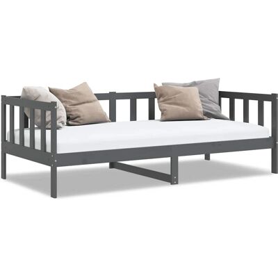vidaXL Puurivin Puu Päivävuode - 90x200 cm Harmaa vidaXL Puurivin Puu Päivävuode - 90x200 cm Harmaa
