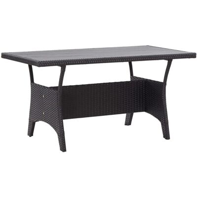 vidaXL Tuin Tafel Zwart 120x70x66 cm Poly Rattan vidaXL Tuin Tafel Zwart 120x70x66 cm Poly Rattan