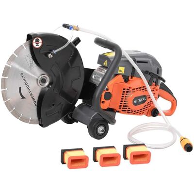 vidaXL Benzinowa piła do betonu 58 cc - Power Saw na zewnątrz vidaXL Benzinowa piła do betonu 58 cc - Power Saw na zewnątrz