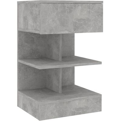 vidaXL 808656 Nachttisch - Beton Grau - Nachttisch vidaXL 808656 Nachttisch - Beton Grau - Nachttisch