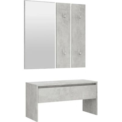 vidaXL 808787 Indoor Bank - Holz, Grau, Stabil vidaXL 808787 Indoor Bank - Holz, Grau, Stabil