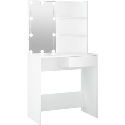 vidaXL 808801 Weiß LED Schminktisch - Schlafzimmer Schminktisch vidaXL 808801 Weiß LED Schminktisch - Schlafzimmer Schminktisch