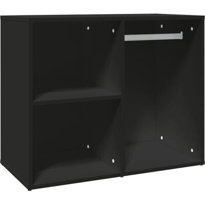 vidaXL Zwarte kast van spaanplaat - Kast voor kleedkamer vidaXL Zwarte kast van spaanplaat - Kast voor kleedkamer