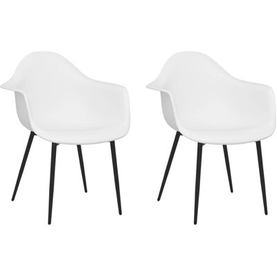 vidaXL 338073 Witte PP Eetkamerstoel - Eetkamerstoel vidaXL 338073 Witte PP Eetkamerstoel - Eetkamerstoel