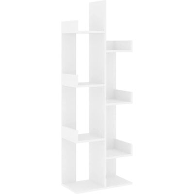 vidaXL 48x25.5x140 cm Estantería Blanca - Almacenamiento para Sala vidaXL 48x25.5x140 cm Estantería Blanca - Almacenamiento para Sala