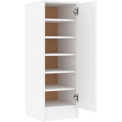vidaXL Armoire à chaussures blanche 32x35x92 cm Bois d’ingénierie - Rangement chaussures - Publicité vidaXL Armoire à chaussures blanche 32x35x92 cm Bois d’ingénierie - Rangement chaussures - Publicité