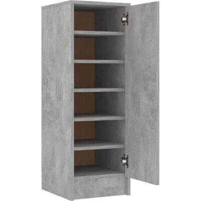 Armoire à chaussures gris béton vidaXL - Étagère de rangement pour chaussures - Publicité Armoire à chaussures gris béton vidaXL - Étagère de rangement pour chaussures - Publicité