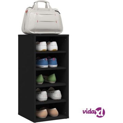 vidaXL Schwarze Schuhschränke - 2 St., 31,5x35x70 cm - Schuhaufbewahrung vidaXL Schwarze Schuhschränke - 2 St., 31,5x35x70 cm - Schuhaufbewahrung