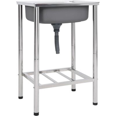 vidaXL Campingwasbak RVS - Buitenkeuken, Impactbestendig vidaXL Campingwasbak RVS - Buitenkeuken, Impactbestendig